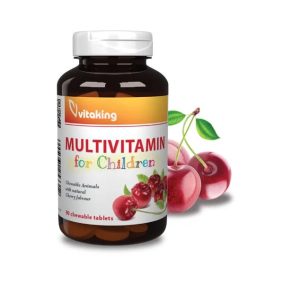 Vitaking Multivitamin rágótabletta gyerekeknek (meggyes íz)   Vitaking Multivitamin rágótabletta gyerekeknek (meggyes íz)