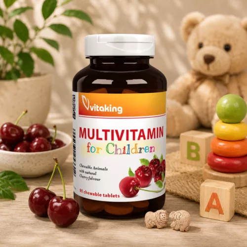 Vitaking Multivitamin rágótabletta gyerekeknek (meggyes íz)