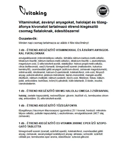 Vitaking 365 Multivitamin Tini csomag