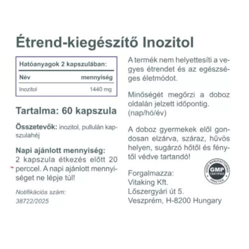 Vitaking Myo Inozitol kapszula (60)