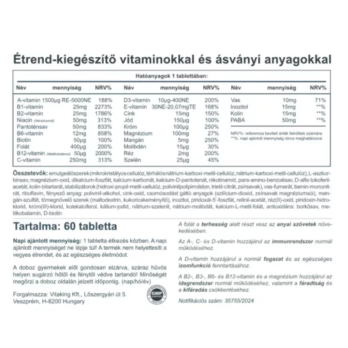 Vitaking 9 hónap multivitamin (60) 