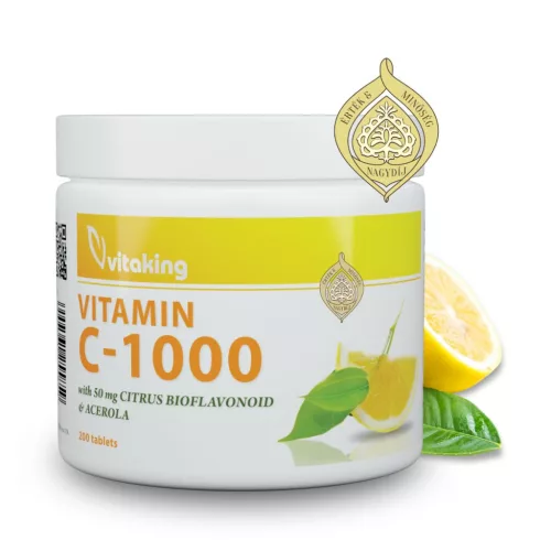 Vitaking 1000 mg C-vitamin+csipkebogyó+acerola+flavonoid (200)
