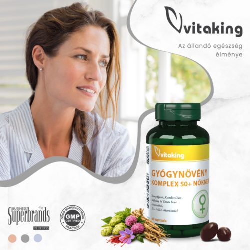 Vitaking Gyógynövény komplex 50+ nőknek (120)