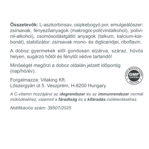  Vitaking C-1000mg (200) + 25mg csipkebogyóval