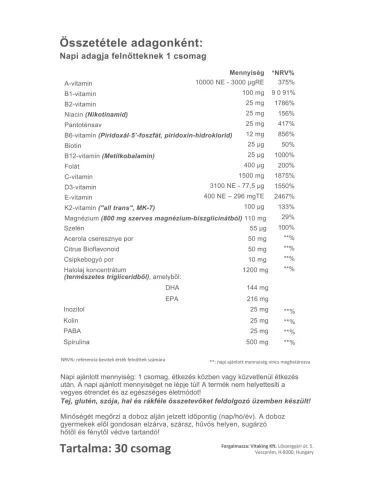 Vitaking 365 Multivitamin Paleo csomag