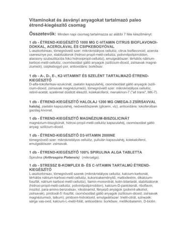 Vitaking 365 Multivitamin Paleo csomag
