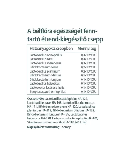 Vitaking FLORA10 élőflórás készítmény (150 csepp)