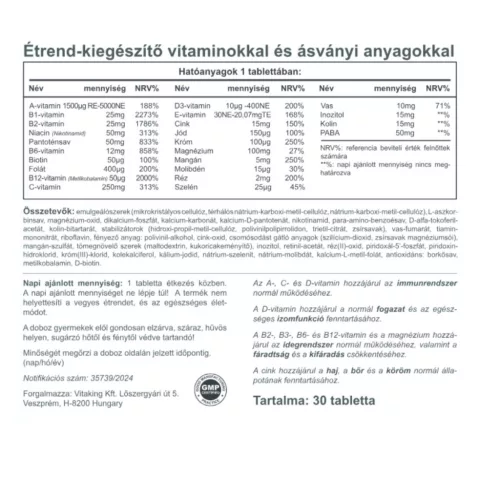 Vitaking Mega1 multivitamin (30) 