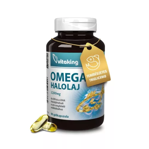 Vitaking Halolaj 1200mg - Omega-3 (Triglicerid)