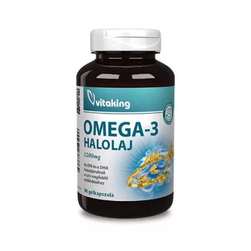 Vitaking Halolaj 1200mg - Omega-3 (Triglicerid)