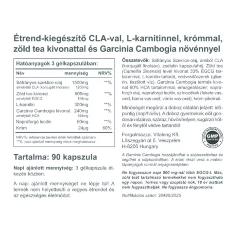 Vitaking Fat Burner - Súlykontroll