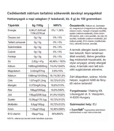 Vitaking SuperSalt® Ásványi só 500 g