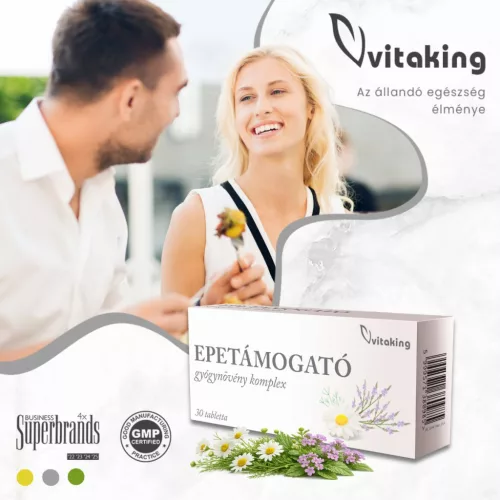 Vitaking Epetámogató gyógynövény komplex (30)