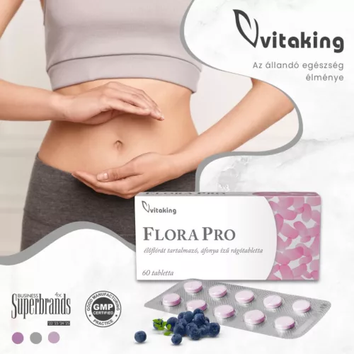  Vitaking FloraPro élőflórás rágótabletta 
