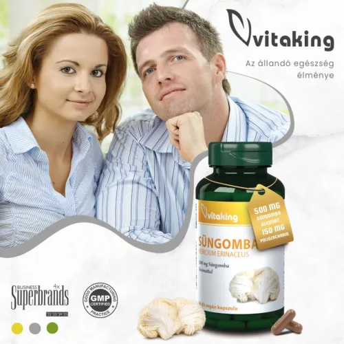 Vitaking Süngomba kivonat 500 mg (60)