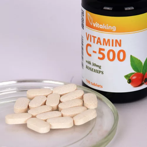 Vitaking C-500 mg + 30mg csipkebogyóval (100) 