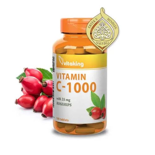 Vitaking C-1000mg (100) 25mg csipkebogyóval