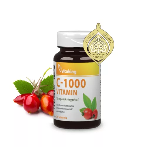 Vitaking C-1000mg (30) 25mg csipkebogyóval