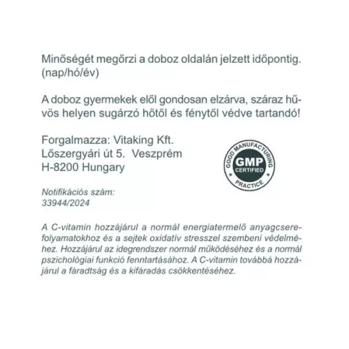 Vitaking L-aszkorbinsav (C-vitamin) por 400g