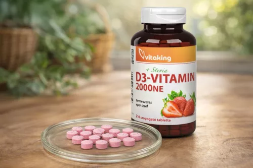 Vitaking D3-vitamin 2000NE ( 90 db epres szopogató tabletta)