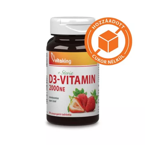 Vitaking D3-vitamin 2000NE ( 90 db epres szopogató tabletta)