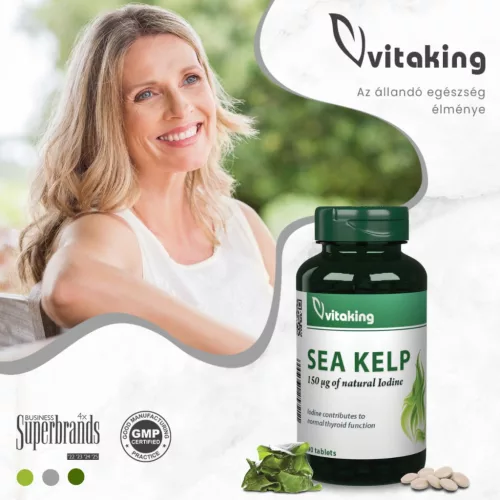 Vitaking Sea Kelp (jód) 150mcg (90) 