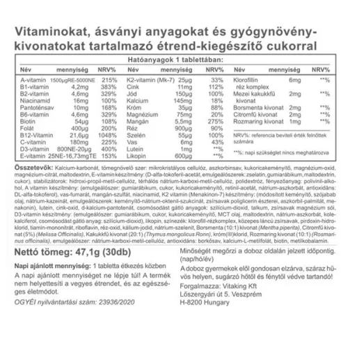 Vitaking Nicovit multivitamin (30)