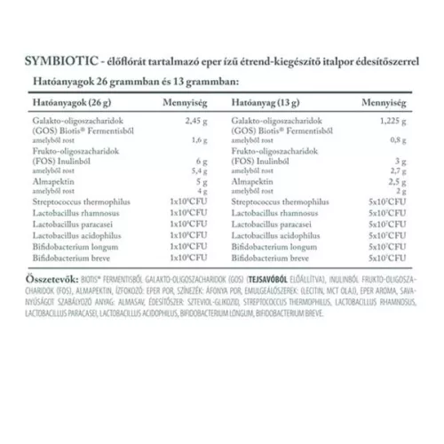 Vitaking SymBIOTIC élőflóra + rostok (390g)