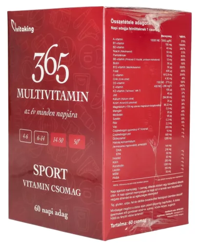 Vitaking 365 Multivitamin Sport csomag