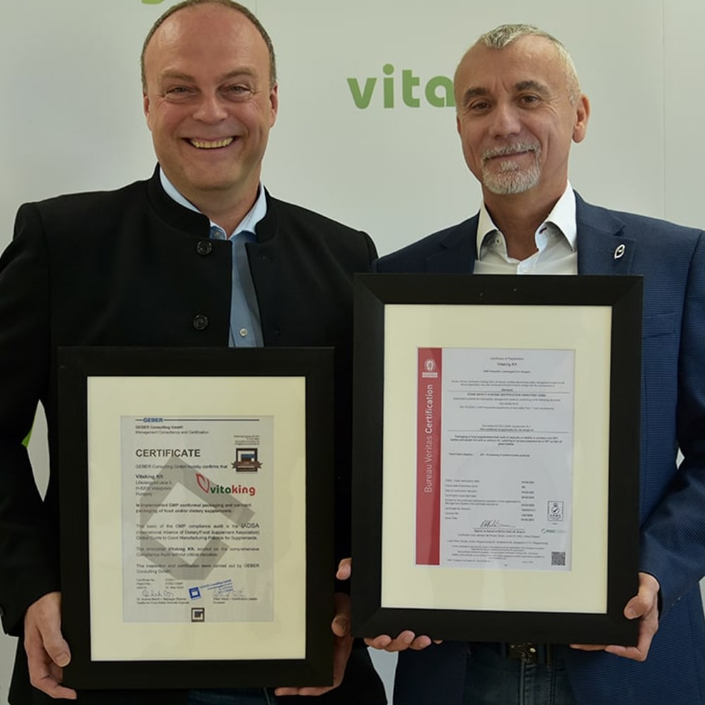 A Vitaking Kft. sikeresen tanúsította az FSSC 22000 szabvány legújabb verzióját!