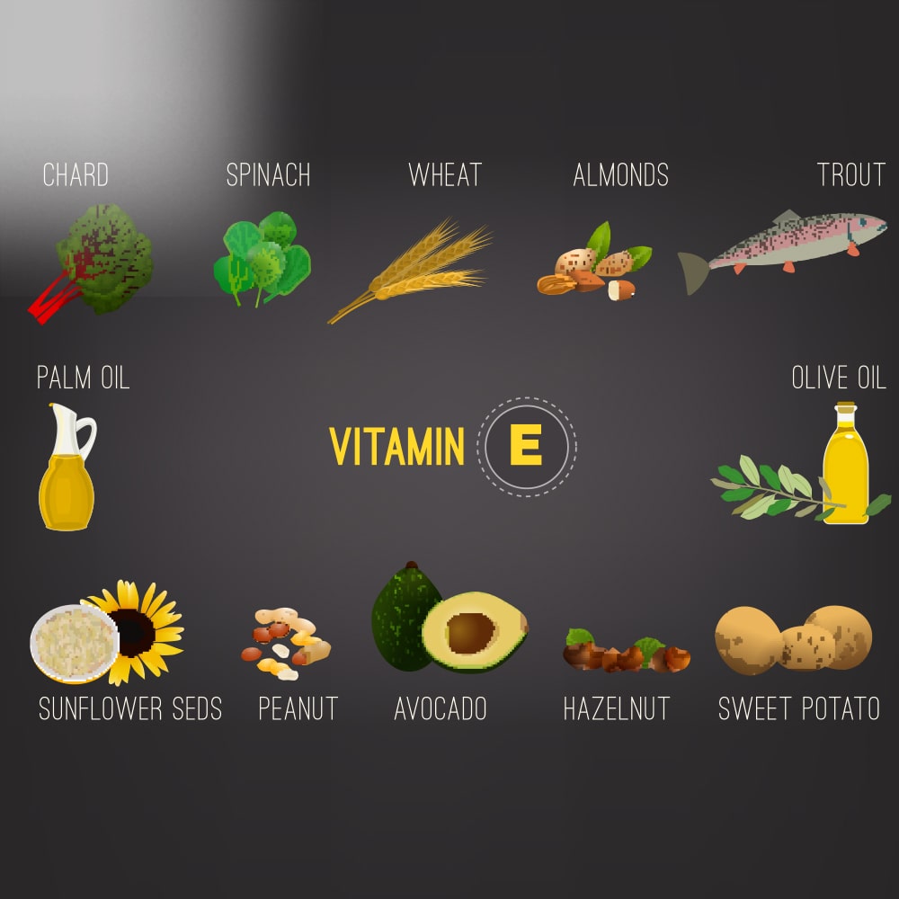 Az E-vitamin hiányának 4 jele és tünete