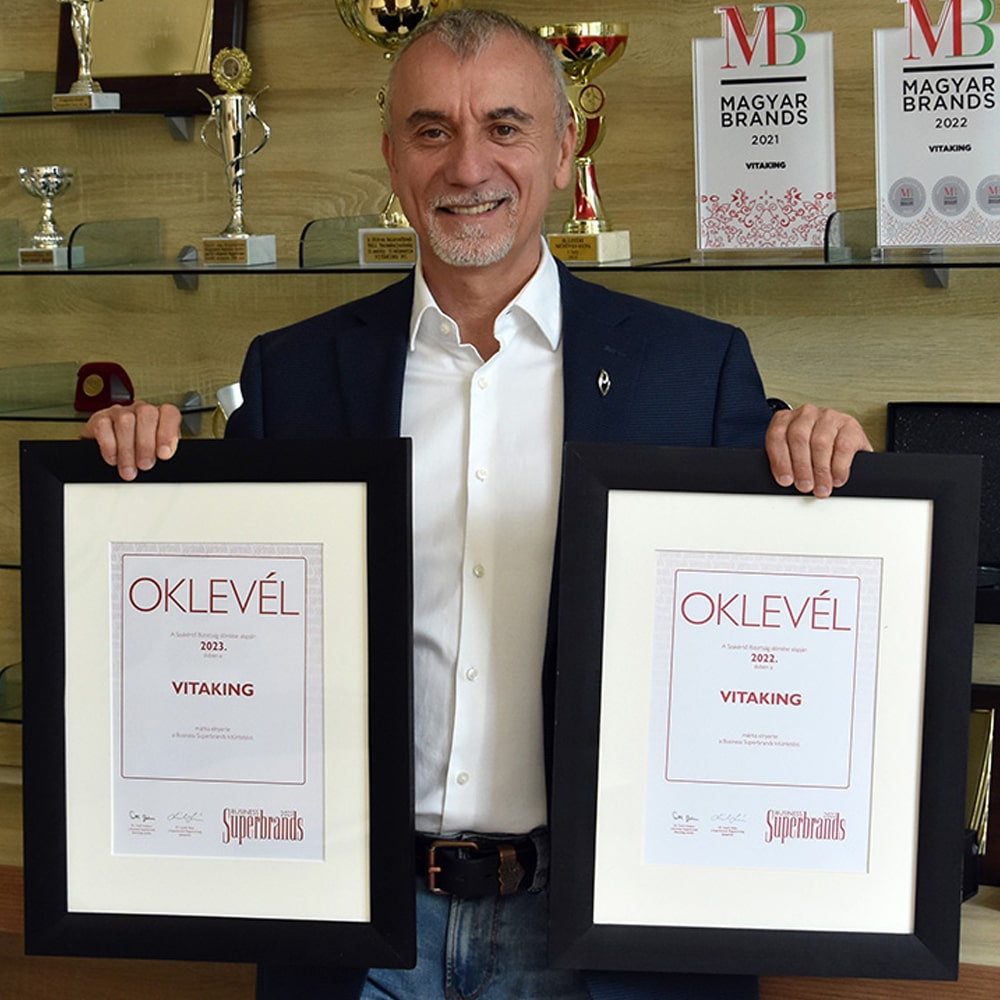 Kétszeres Business Superbrands díjas a Vitaking Kft